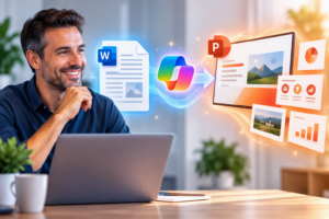 PowerPoint presentatie van een Word-document maken met Copilot